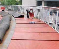 兰州天桥防滑橡胶地面台阶
