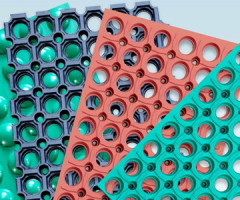 带孔防滑橡胶板