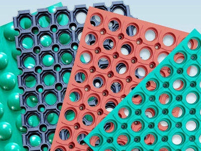 带孔防滑橡胶板